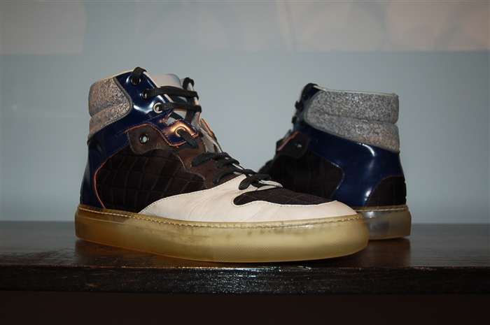 Colour Blocked Balenciaga High-Top Sneakers, size 8