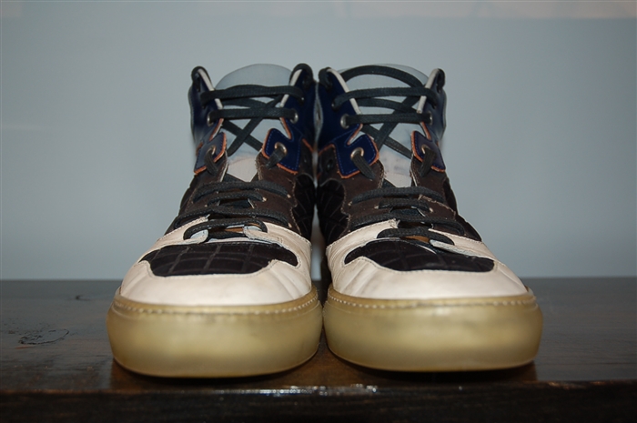 Colour Blocked Balenciaga High-Top Sneakers, size 8