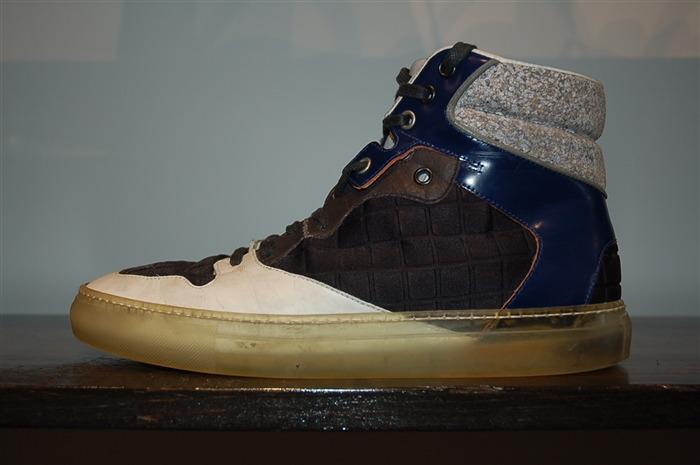 Colour Blocked Balenciaga High-Top Sneakers, size 8