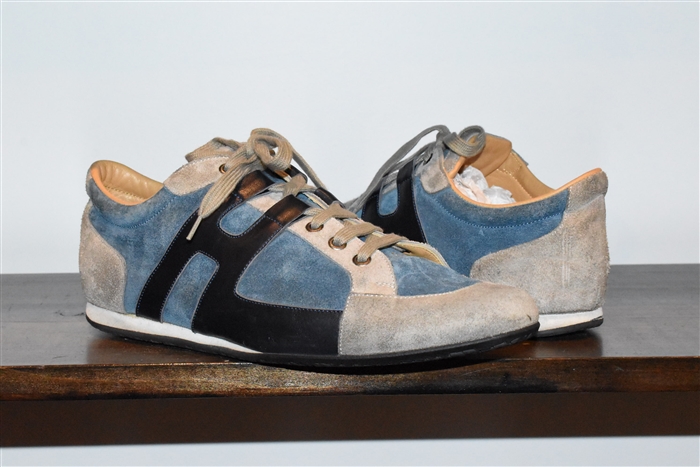 Blue & Gray Hermes Sneaker, size 9.5