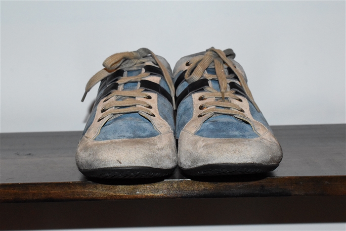 Blue & Gray Hermes Sneaker, size 9.5