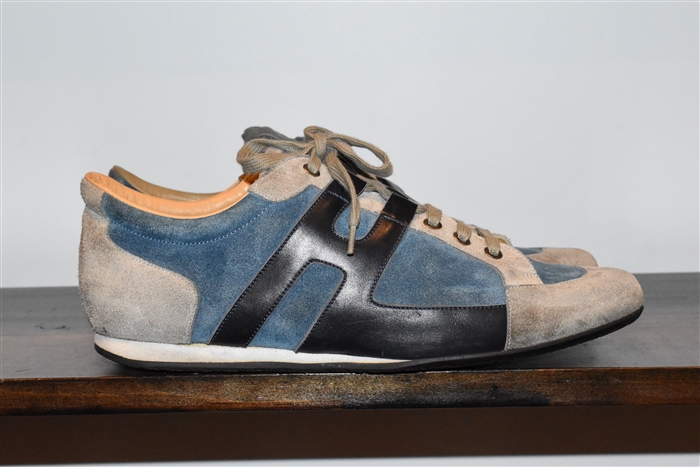 Blue & Gray Hermes Sneaker, size 9.5