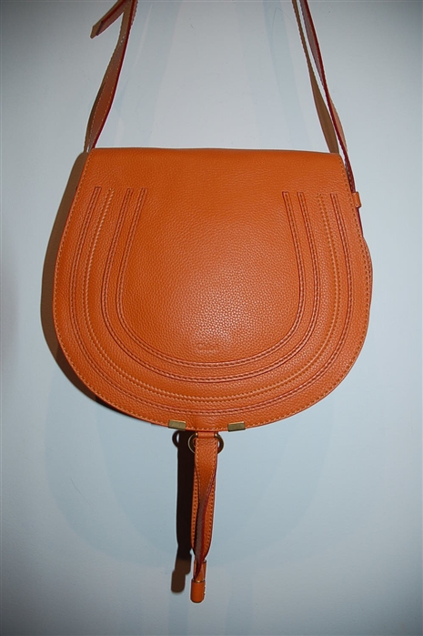 Bright Orange Chloe Cross-Body, size M