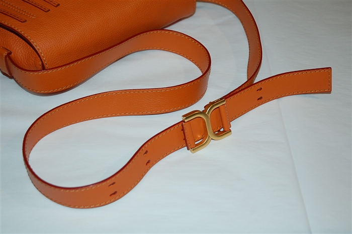 Bright Orange Chloe Cross-Body, size M