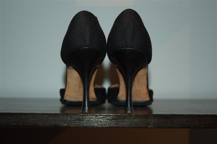 Basic Black Manolo Blahnik Pumps, size 6.5