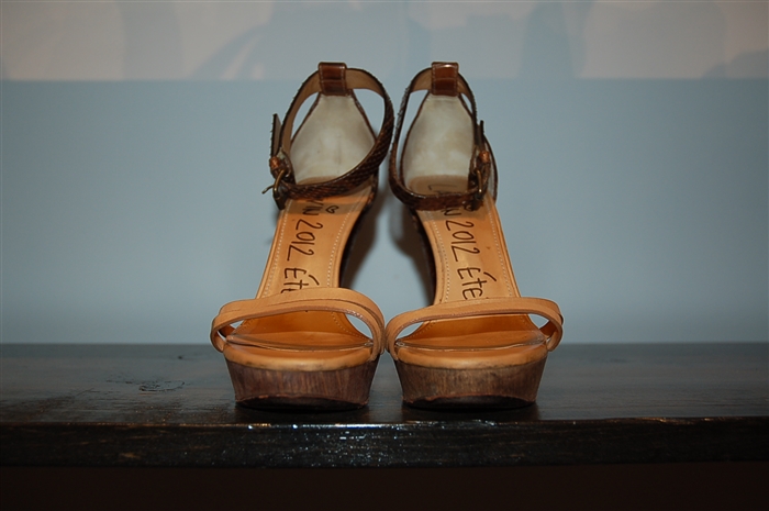 Mixed Browns Lanvin Sandal, size 6
