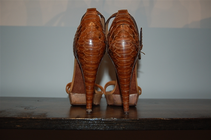 Mixed Browns Lanvin Sandal, size 6