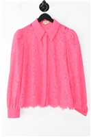Hot Pink L'Agence Button Blouse, size M