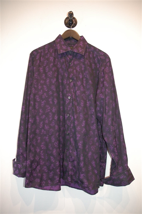 Floral Duchamp Button Shirt, size XL