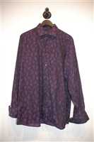 Floral Duchamp Button Shirt, size XL