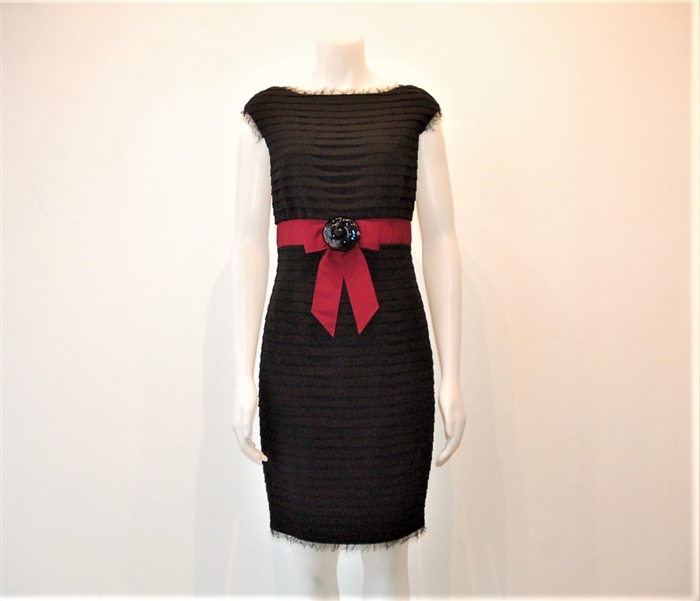 Black Chanel Sheath Dress, size 8