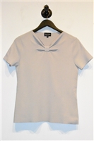 Taupe Giorgio Armani Short-Sleeved Top, size 10
