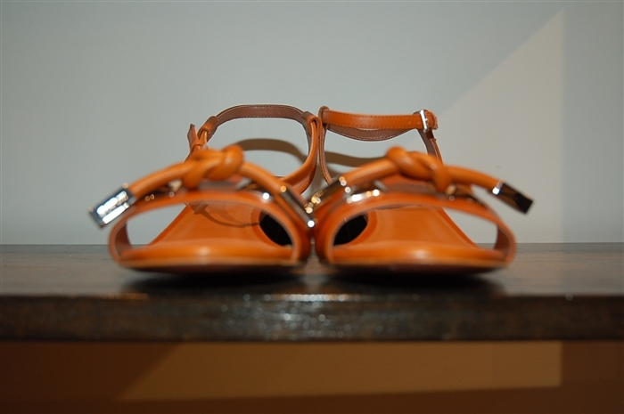 Cognac Sportmax Sandal, size 9