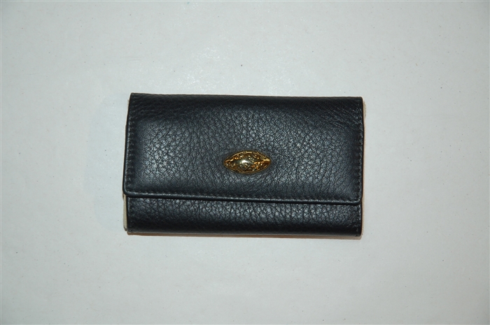 Black Leather Nina Ricci Key Case, size S