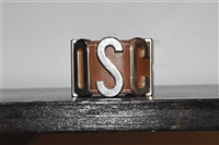 Brown Leather Moschino Bracelet, size O/S
