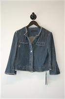 Faded Denim Luisa Cerano Denim Jacket, size 6
