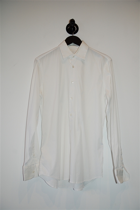 Soft White Prada Button Shirt, size M