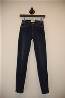 Dark Denim Frame Skinny Jean, size 24
