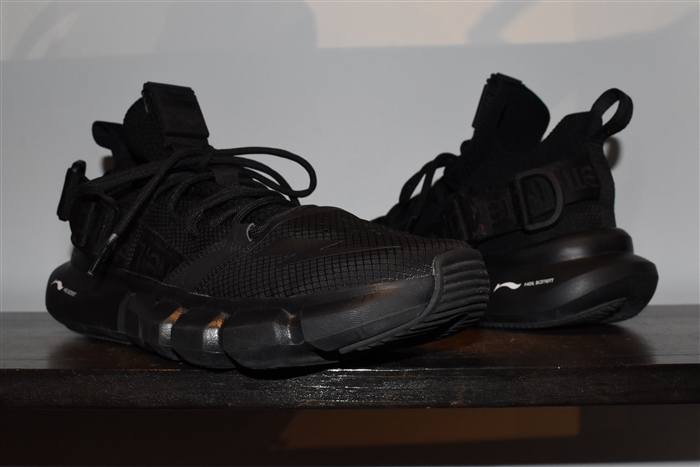 Basic Black Neil Barrett Sneaker, size 10