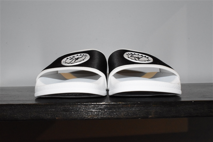 White & Black Giuseppe Zanotti Slides, size 6