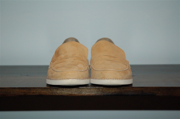 Tan Oscar de la Renta Loafer, size 7