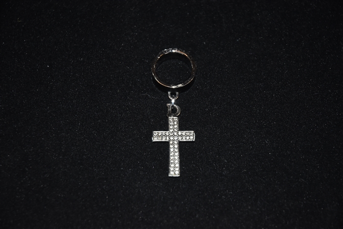 Antique Silver Dior Ring, size O/S