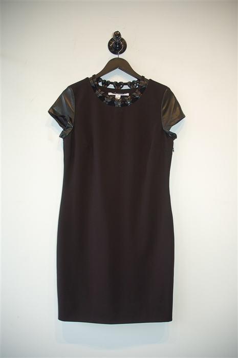 Basic Black Diane von Furstenberg Sheath Dress, size 10