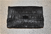 Black Leather Prada Clutch, size L