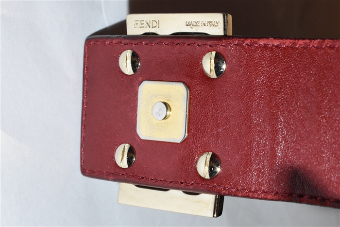 Dark Red Fendi Handbag, size S