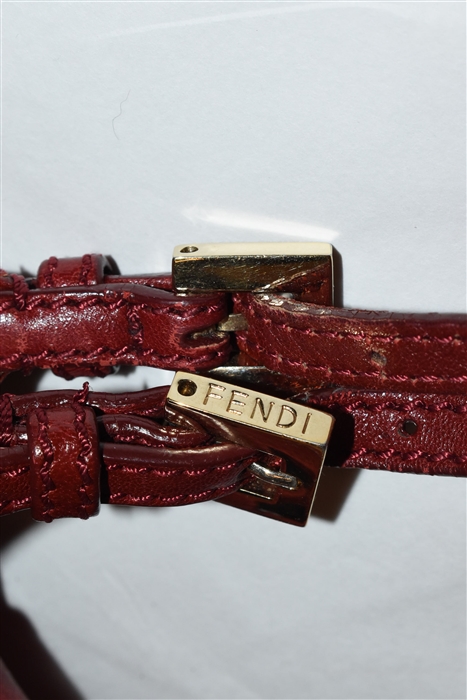 Dark Red Fendi Handbag, size S