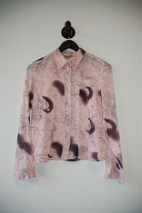 Light Pink Prada Button Shirt, size 6