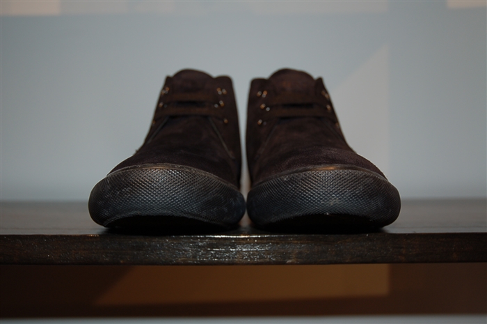 Black Suede Prada Chukkas, size 7