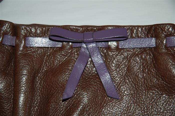 Dark Leather Miu Miu Shoulder Bag, size S
