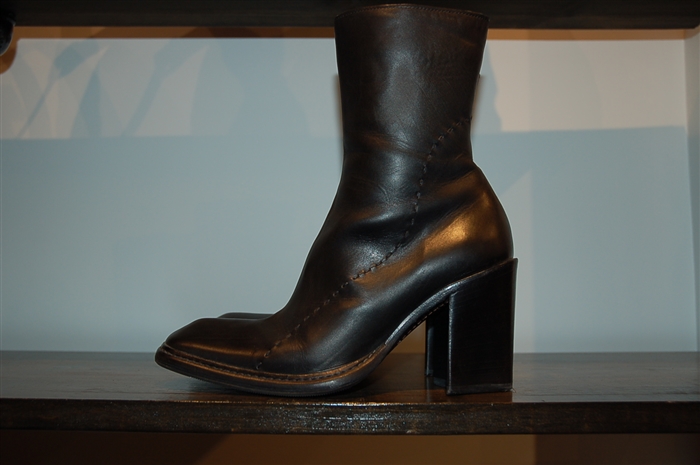 Black Leather Costume National Boots, size 6.5