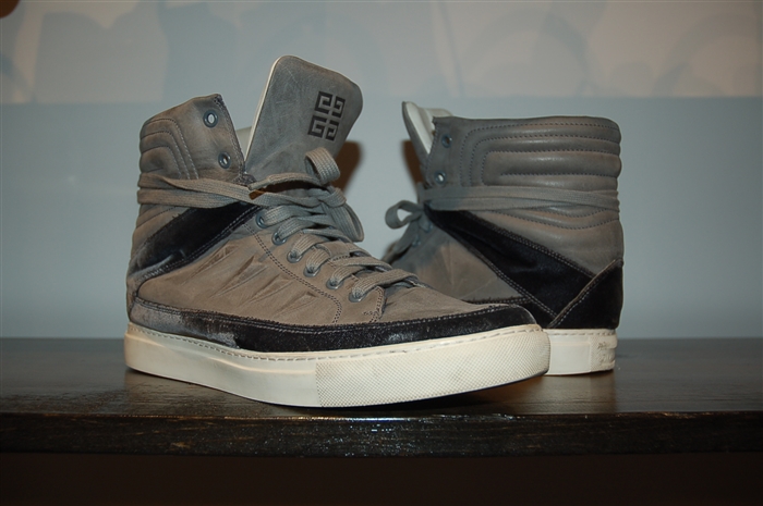 Stone Givenchy High-Top Sneakers, size 8