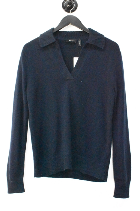 Navy Theory Cashmere Polo, size S
