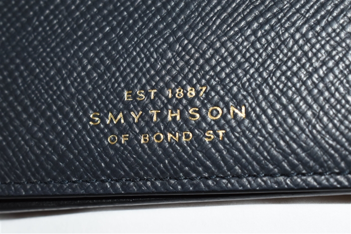 Navy Smythson Wallet, size O/S