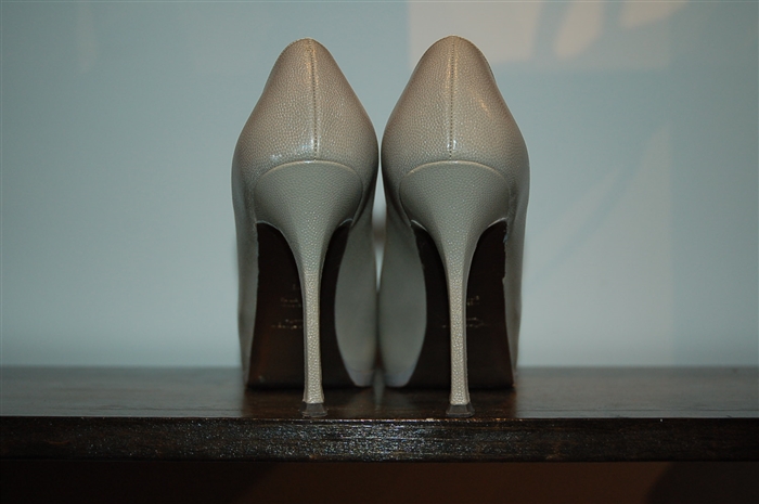 Taupe Saint Laurent Pumps, size 9