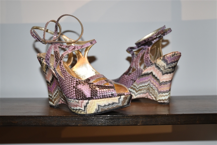 Mauve Missoni Wedge, size 8