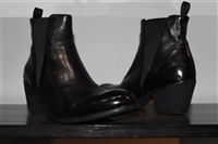 Black Leather Officine Creative Chelsea Boots, size 9