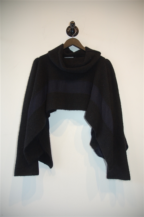 Black & Blue Sarah Pacini Poncho, size O/S
