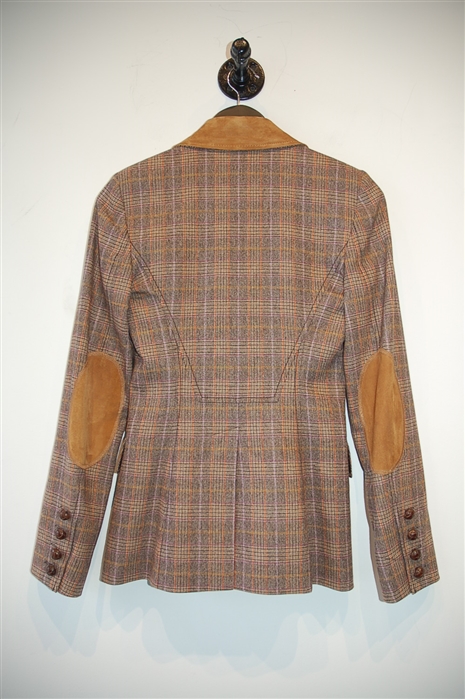 Brown Plaid Valentino Pant Suit, size 2