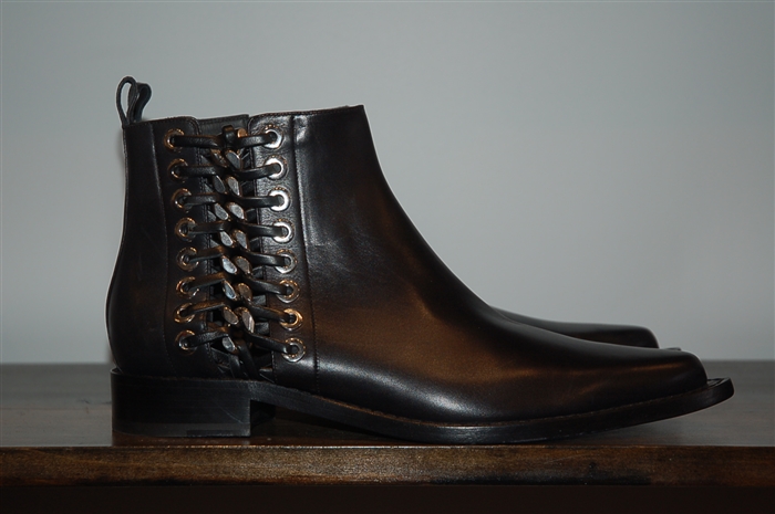 Black Leather Alexander McQueen Ankle Boots, size 10