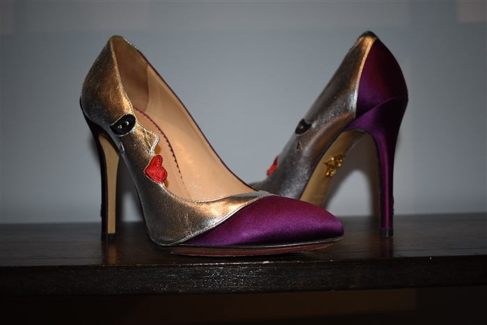 Deep Plum Charlotte Olympia Pumps, size 7