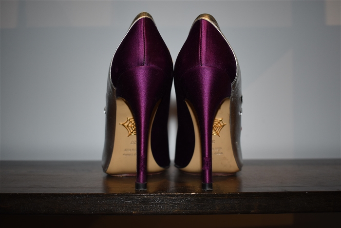 Deep Plum Charlotte Olympia Pumps, size 7