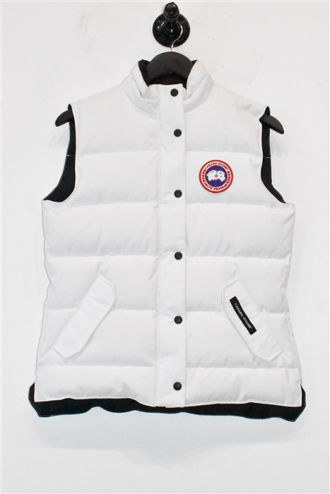 Bright White Canada Goose Puffer Vest, size M
