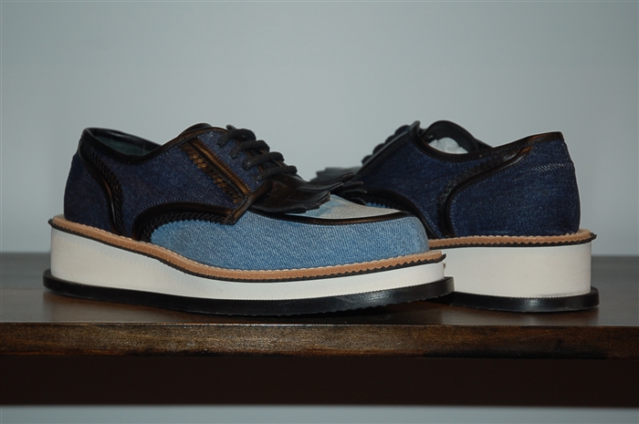 Denim Blue Givenchy Derby, size 7.5