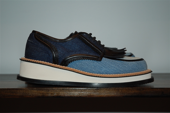 Denim Blue Givenchy Derby, size 7.5