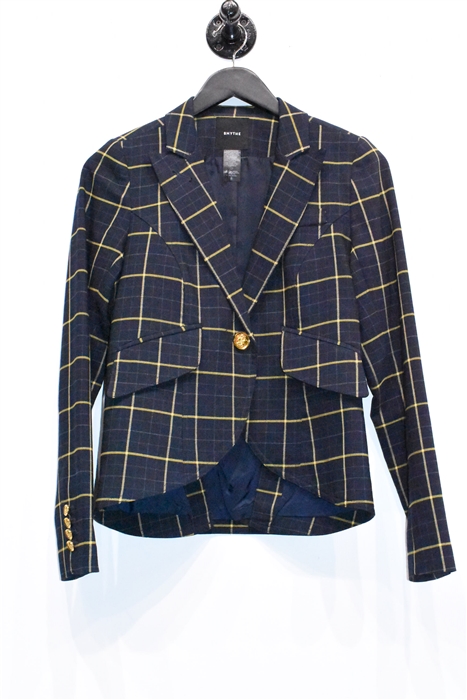 Navy Check Smythe Blazer, size 6