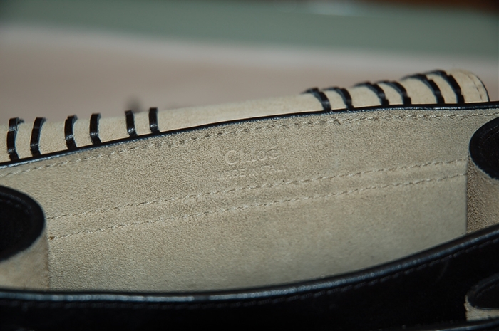 Black Leather Chloe Cross-Body, size S